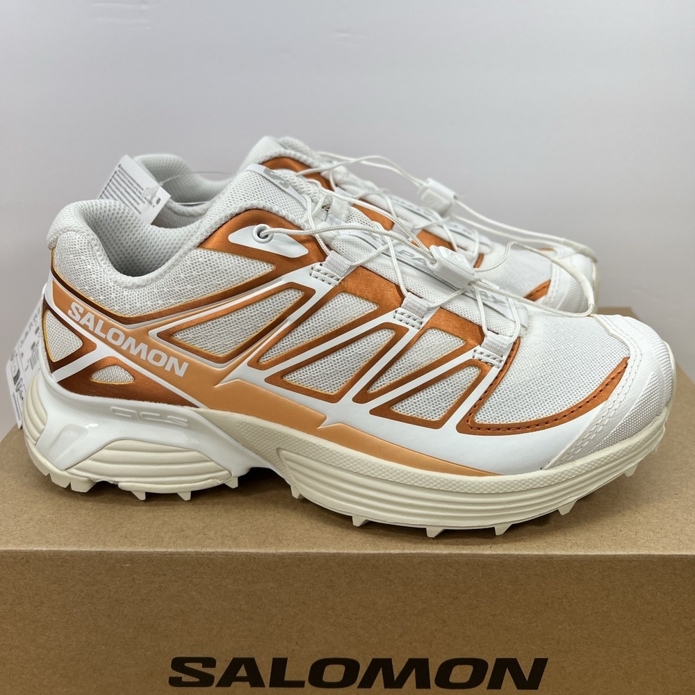 Salomon XT Pathway Metallic Hiking Shoes Women's 5.5 Men's 4.5 White‎ Copper - Picture 6 of 11